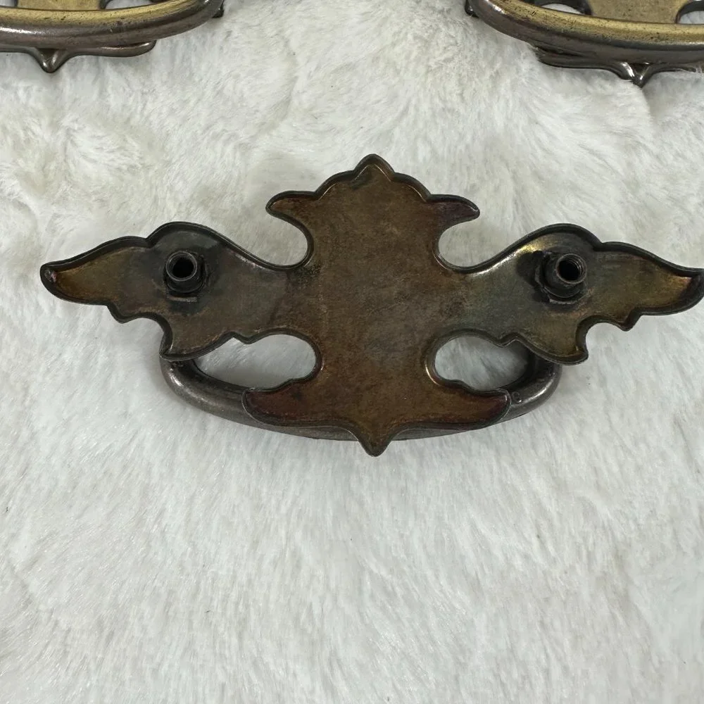 Vintage Brass Dresser Drawer Pulls Handles set of 9 (A7316DC) - Picture 4 of 7